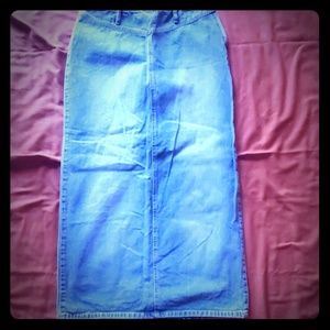 Liz Claiborne Long Denim Skirt